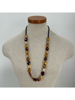Handmade Mookaite jasper stone beaded necklace